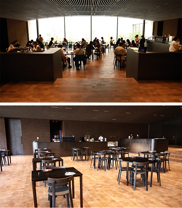 호암카페 내부 모습, 호암미술관카페