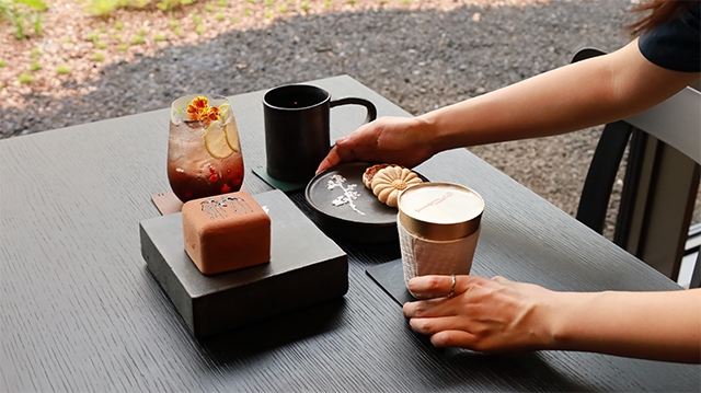 호암카페 디저트, 마망케이크, 마들렌, 호암라떼